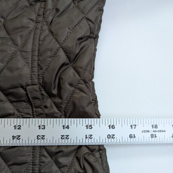 Banana Republic Factory Women's Quilted Jacket Size XS Brown With Belt - Picture 11 of 14